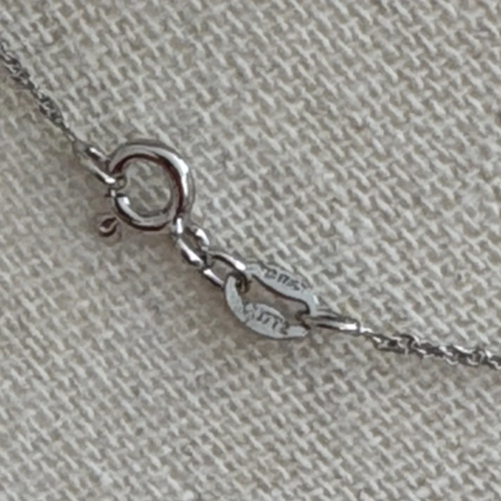 Cushion Cut 2.50 ct Genuine White Sapphire Station Necklace Sterling Silver 18